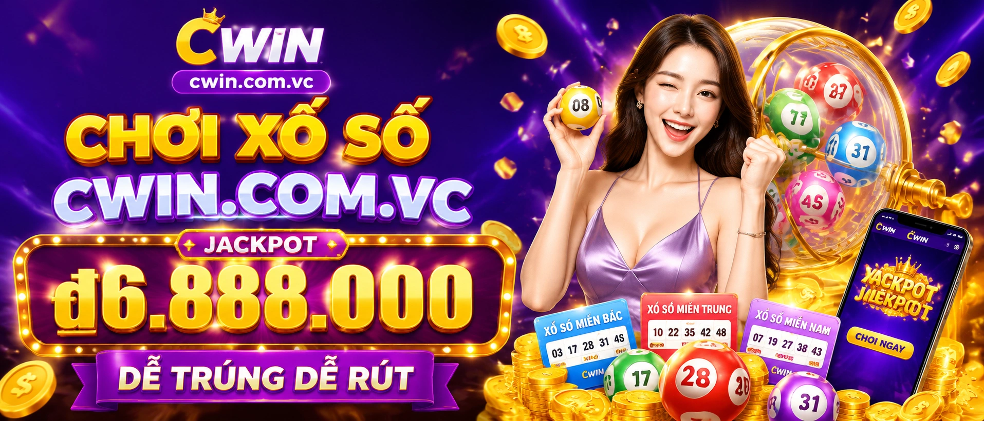 Giao diện tra cứu kết quả xổ số miền Nam và miền Trung trên mobile